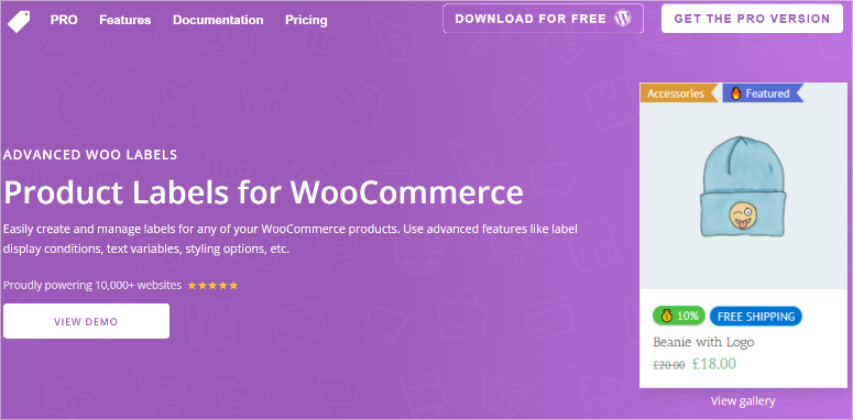 advanced woo labels homepage