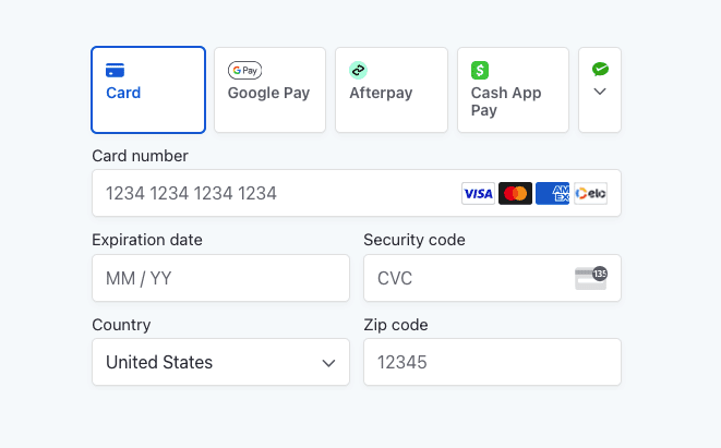 edd stripe payment element appearance