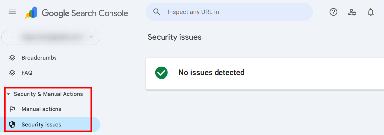 google search console security scan