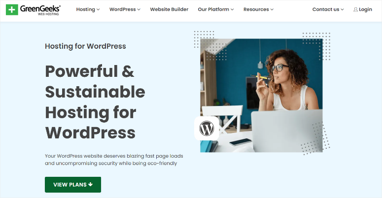 greengeeks-homepage - IsItWP - Free WordPress Theme Detector greengeeks homepage