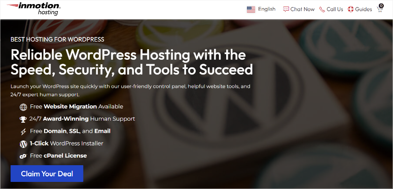 inmotion-hosting-homepage - IsItWP - Free WordPress Theme Detector inmotion hosting homepage