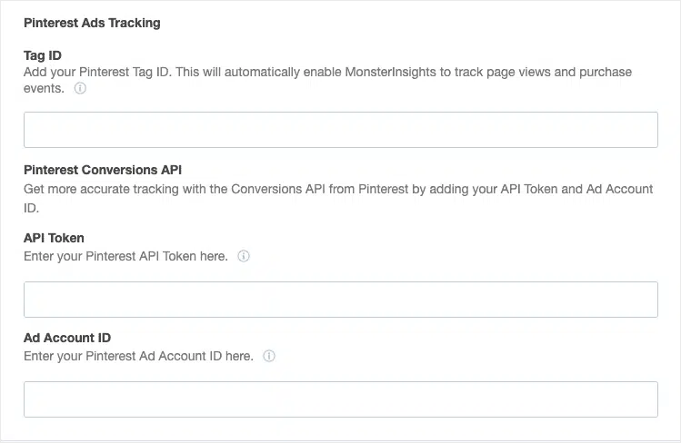 monsterinsights pinterest ppc ads tracking