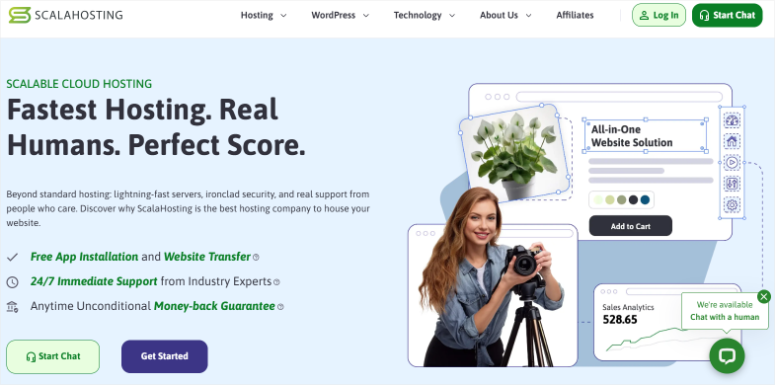 scalahosting-homepage - IsItWP - Free WordPress Theme Detector scalahosting homepage