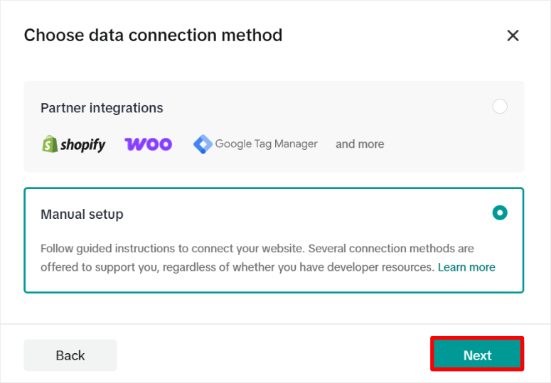 tiktok ads select manual pixel setup