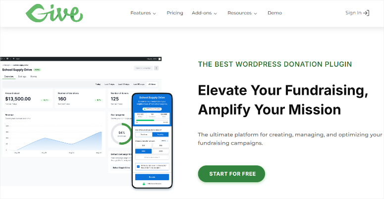 givewp-homepage - IsItWP - Free WordPress Theme Detector givewp homepage