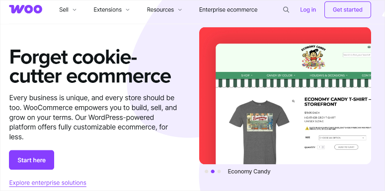 woocommerce homepage