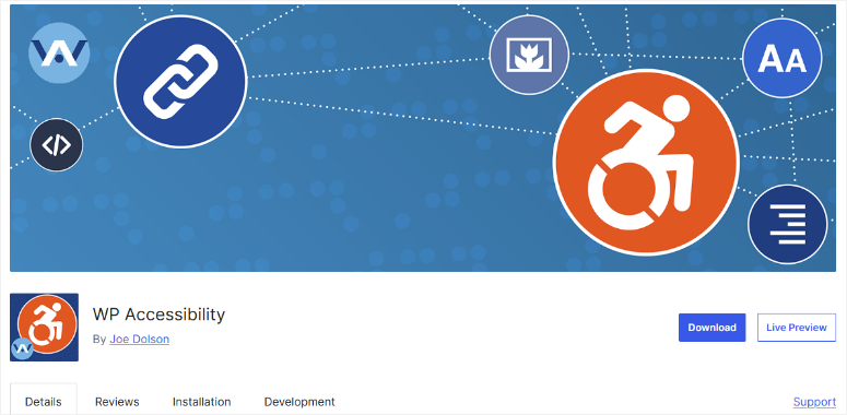 wp-accessibility-homepage - IsItWP - Free WordPress Theme Detector wp accessibility homepage