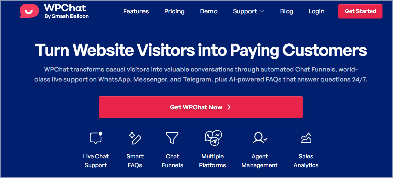 wpchat-homepage - IsItWP - Free WordPress Theme Detector wpchat homepage
