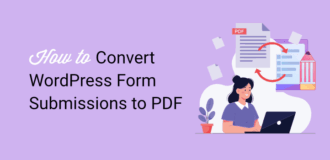 how to convert wordpress form submissions to pdf