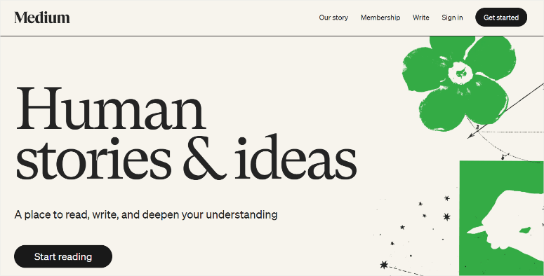 medium-homepage - IsItWP - Free WordPress Theme Detector medium homepage