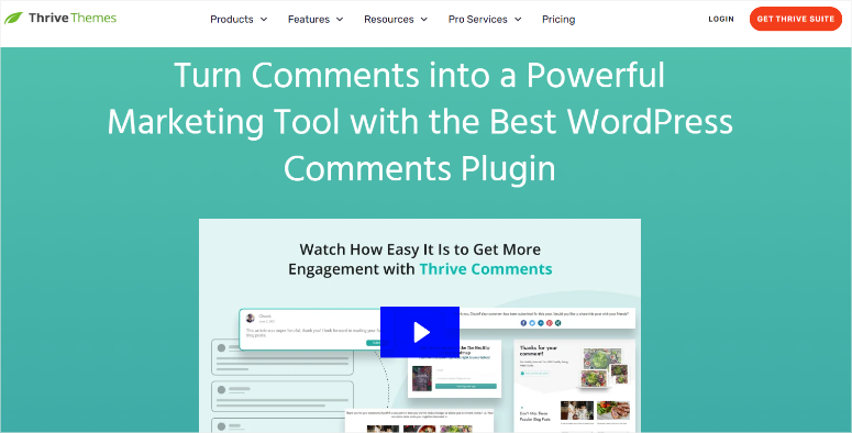 thrive comments homepage