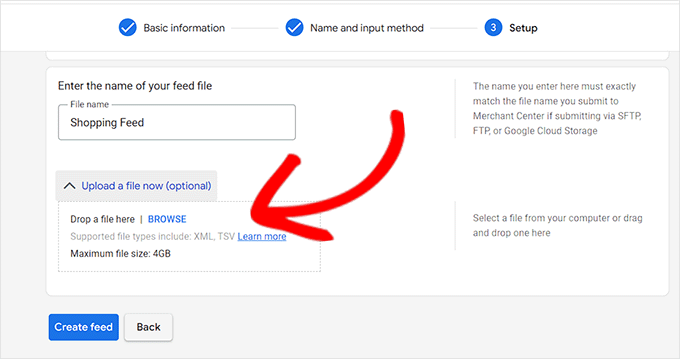 adtribes upload file and create feed
