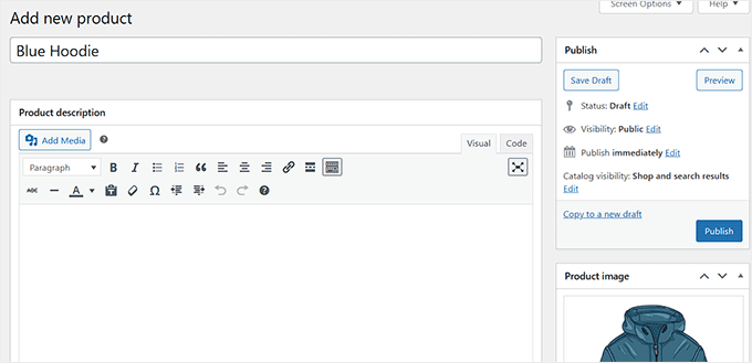 uncanny automator publish a product without description for testing