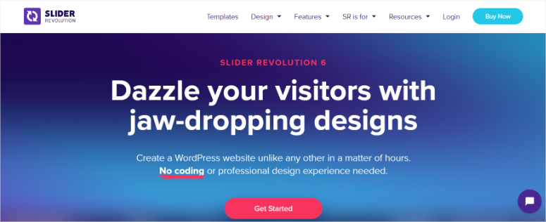 slider revolution homepage