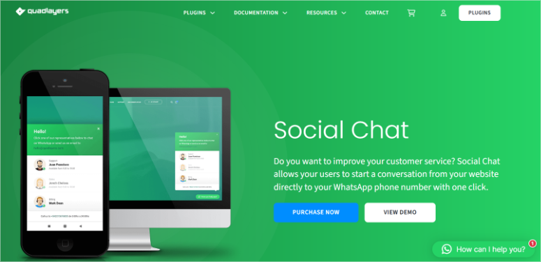 whatsapp chat homepage