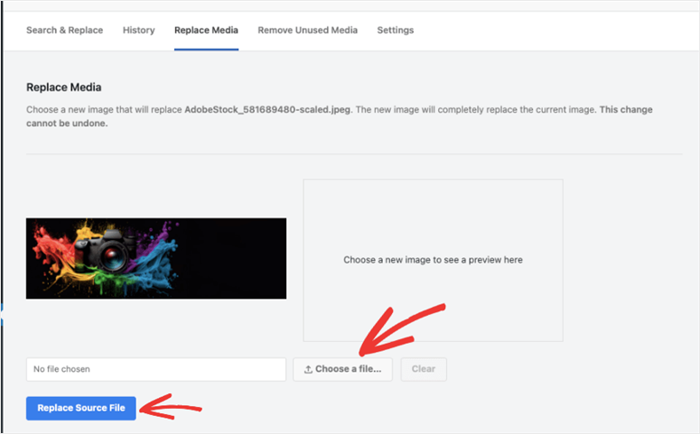 choose-replacement-file - IsItWP - Detector gratuit de teme WordPress Alege noul fișier de pe computerul tău local — pluginul păstrează URL-ul original după schimbare