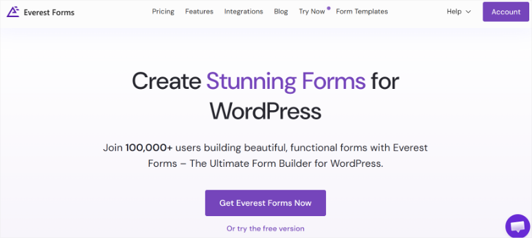 everest forms homepage