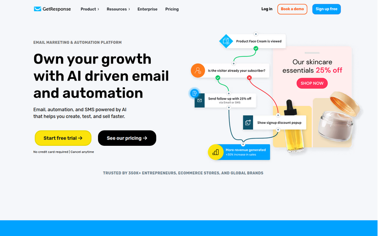 getresponse homepage