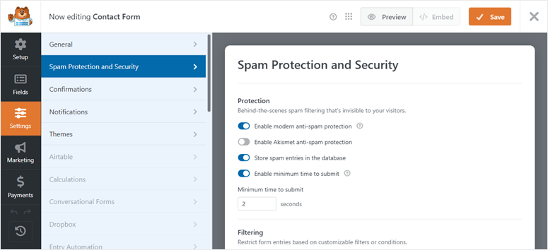 wpforms-spam-protection-security-panel