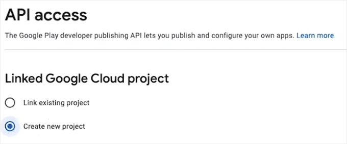 google-play-api-access-create-project
