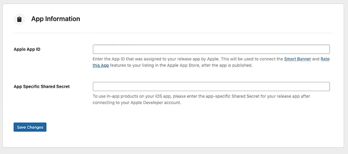 buddyboss-ios-app-id-shared-secret-fields
