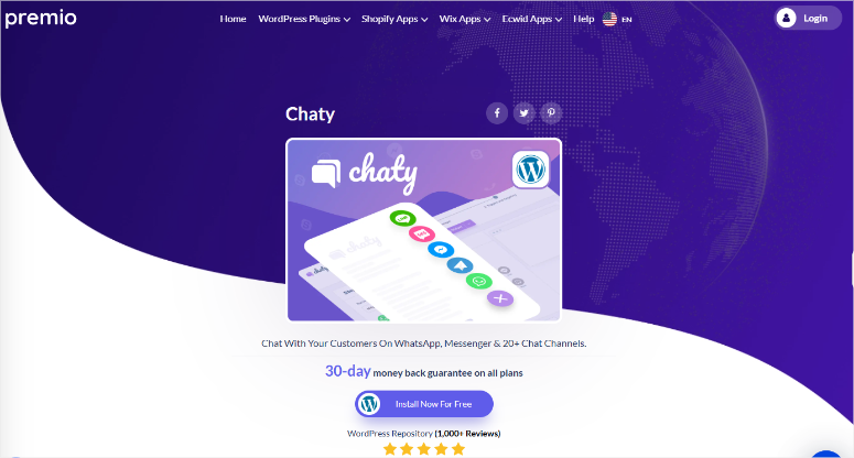 chaty premio homepage