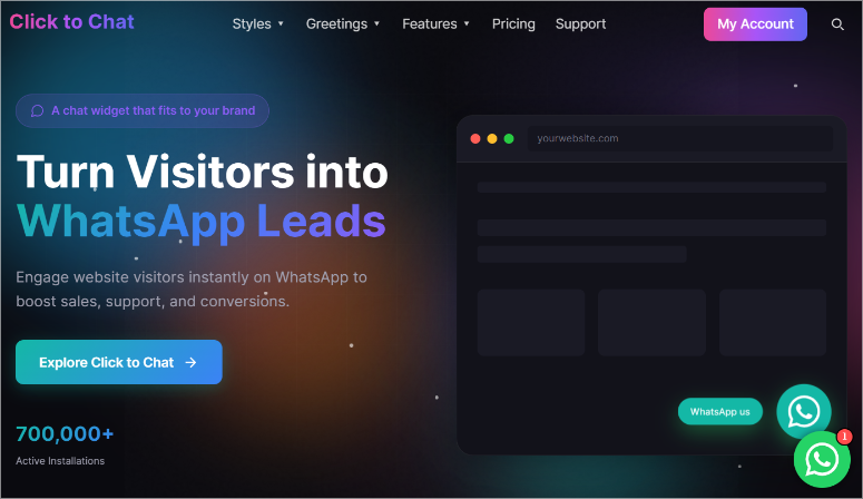 click to chat holithemes home