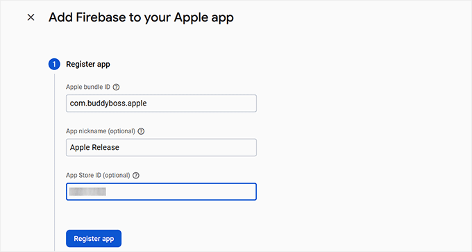 firebase-ios-app-registration-form