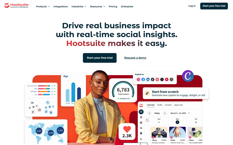 hootsuite-homepage - IsItWP - Free WordPress Theme Detector hootsuite homepage
