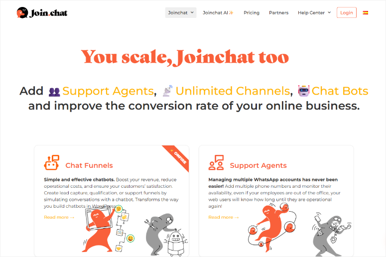 joinchat homepage