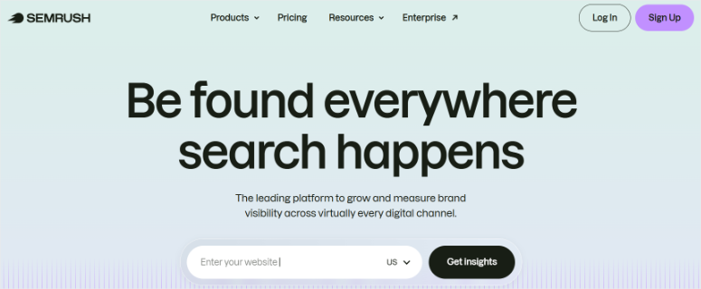 semrush-homepage - IsItWP - Free WordPress Theme Detector semrush homepage