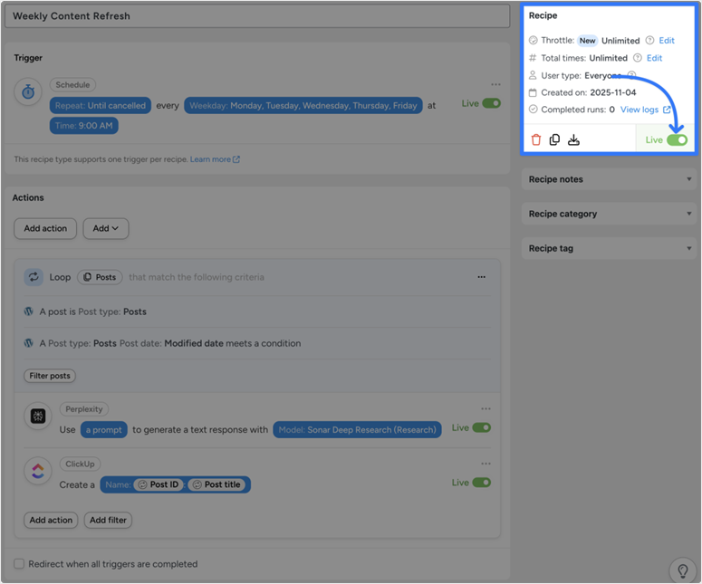 uncanny automator ao vivo