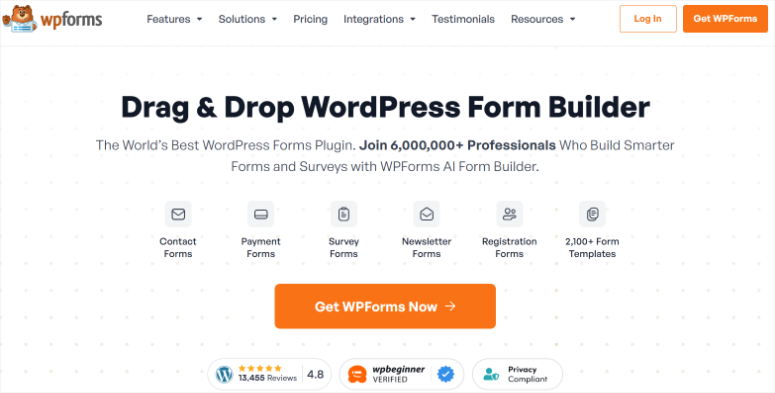 wpforms-homepage - IsItWP - Free WordPress Theme Detector wpforms homepage