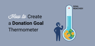 how to create donation goal thermometer