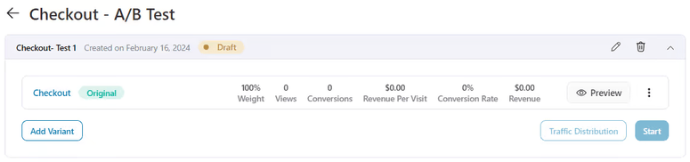 Painel de variantes de teste A/B do FunnelKit para testes A/B de uma etapa de checkout - IsItWP - Detector Gratuito de Temas WordPress painel de variantes de teste A/B do funnelkit