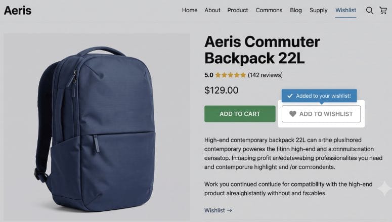WooCommerce Wishlist Preview