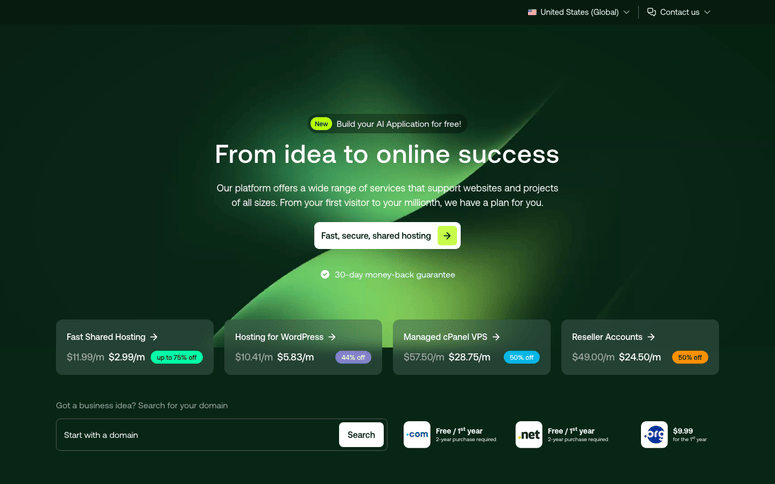 hostingcom-extendify-ai-builder-homepage