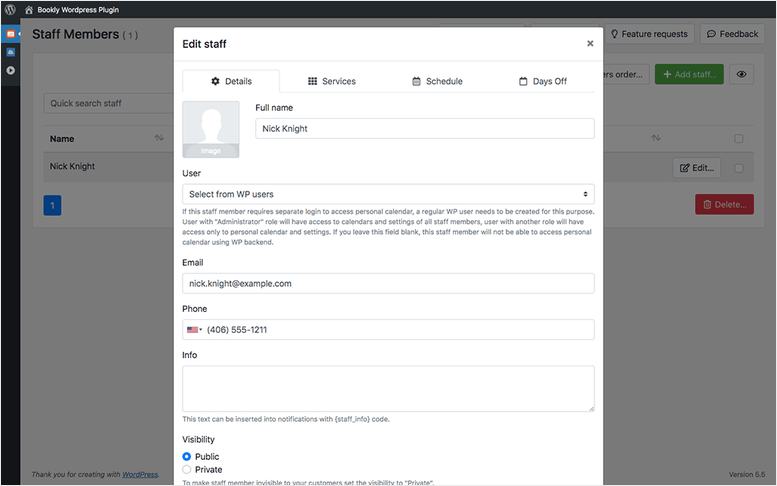 bookly-staff-member-settings-admin