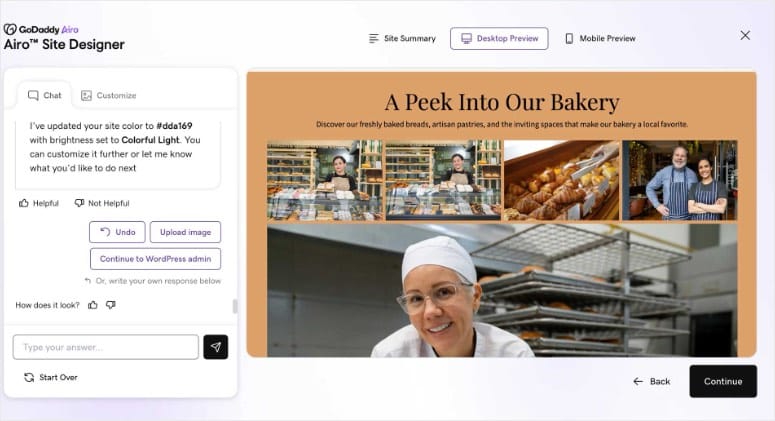 GoDaddy Airo Site Designer - IsItWP - Free WordPress Theme Detector GoDaddy Airo Site Designer