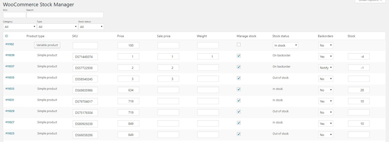 stock-manager-woocommerce-bulk-edit-table