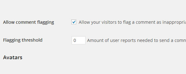 Allow users to report comments