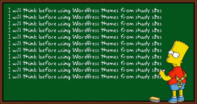 Bart thinks before using themes