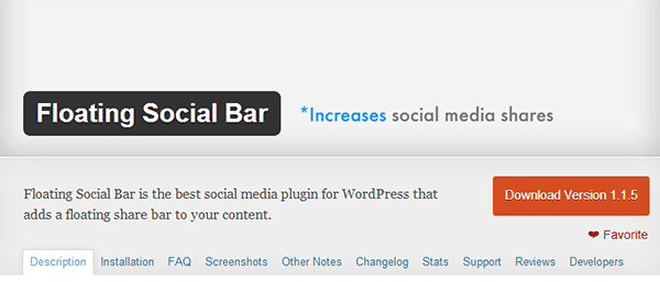 Adding a plugin as favorite