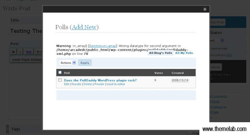 How To Add Polldaddy Polls On Wordpress Blogs Isitwp